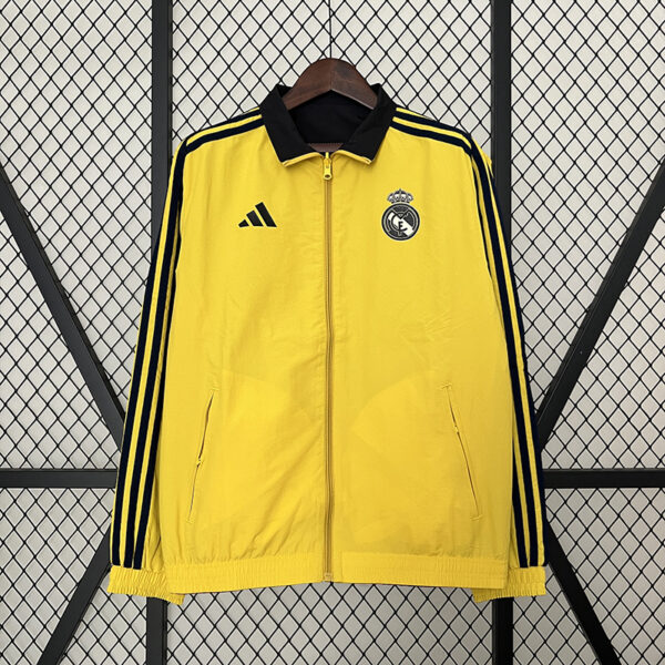 24/25 Real Madrid Double-sided Windbreaker (Yellow-red)