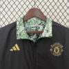 24/25 Manchester United Double-sided Windbreaker (Black and Green)