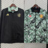 24/25 Manchester United Double-sided Windbreaker (Black and Green)