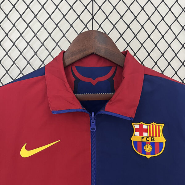 24/25 Barcelona double-sided windbreaker (blue and red)