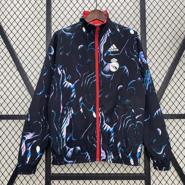 24/25 Real Madrid Double-sided Windbreaker (Red and Blue)