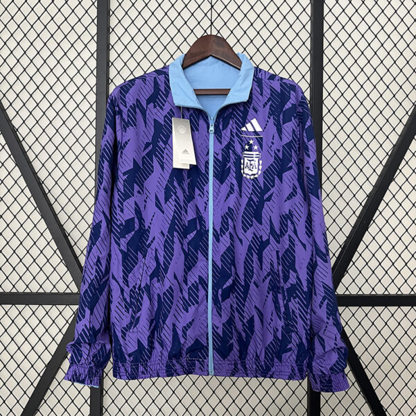 24/25 Argentina Double-faced Windbreaker (Blue Purple)