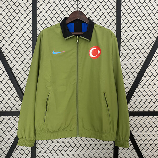 24/25 Türkiye double-faced windbreaker (green-blue)