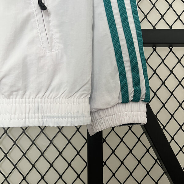 24/25 Real Madrid Retro Double-Sided Windbreaker (White and Blue)