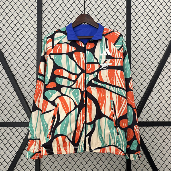 24/25 Arsenal Double-sided Windbreaker (Blue and Orange)