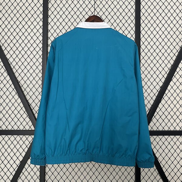 24/25 Real Madrid Retro Double-Sided Windbreaker (White and Blue)
