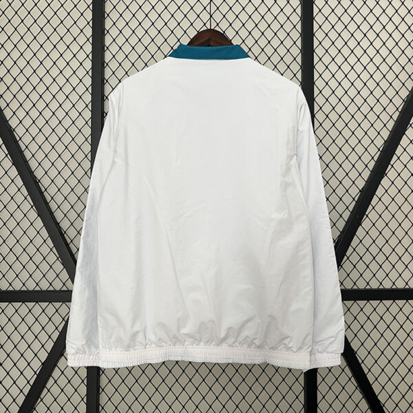 24/25 Real Madrid Retro Double-Sided Windbreaker (White and Blue)