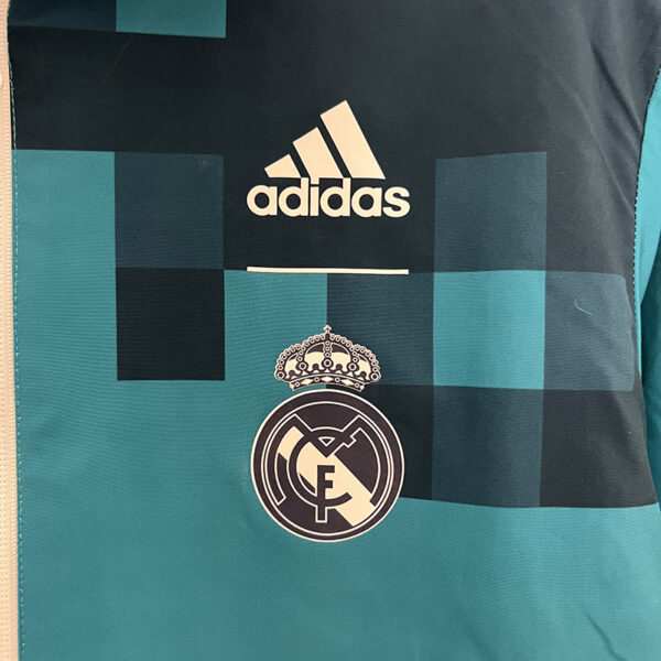 24/25 Real Madrid Retro Double-Sided Windbreaker (White and Blue)