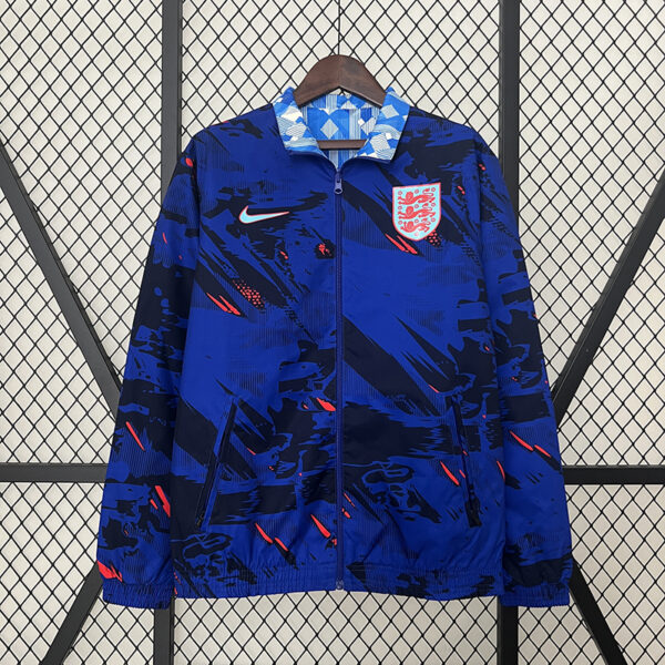24/25 England Vintage Double-sided Windbreaker (Blue)