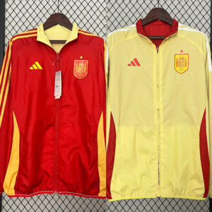 24/25 Spanish double-faced windbreaker (red and yellow)
