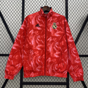 24/25 Real Madrid Double-sided Windbreaker (Red and Blue)