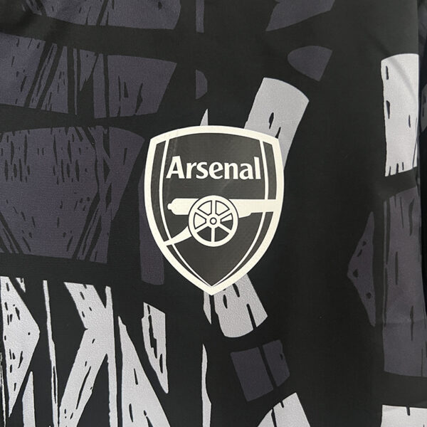 24/25 Arsenal Double-sided Windbreaker (Black and Green)