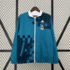 24/25 Real Madrid Retro Double-Sided Windbreaker (White and Blue)