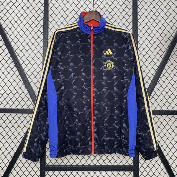 24/25 Manchester United Double-sided Windbreaker (Red and Black)