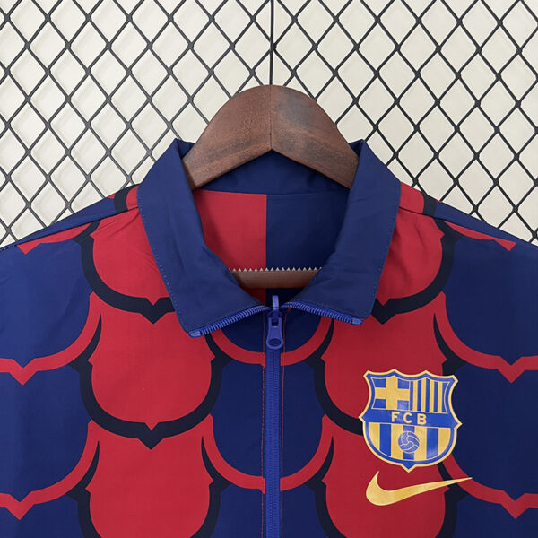 24/25 Barcelona double-sided windbreaker (blue and red)