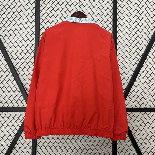 24/25 Portugal Double-sided Windbreaker (Red and White)