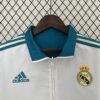 24/25 Real Madrid Retro Double-Sided Windbreaker (White and Blue)