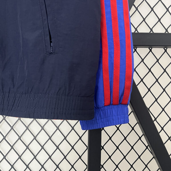 24/25 Arsenal Double-sided Windbreaker (Blue and Orange)