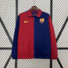 24/25 Barcelona double-sided windbreaker (blue and red)